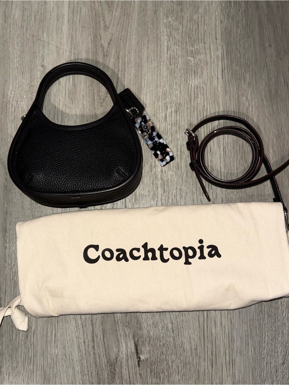 Black coach bag